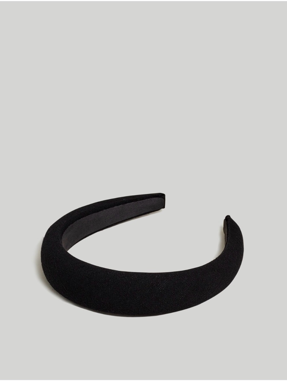 Madewell Padded Linen Headband, True Black - Women Accessories Item NN225